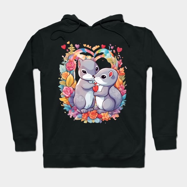 Best friends Forever Squirrel Hoodie by animegirlnft